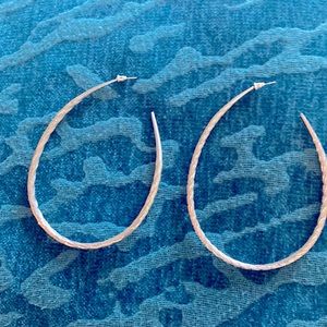 Large Silver Hoop Earrings